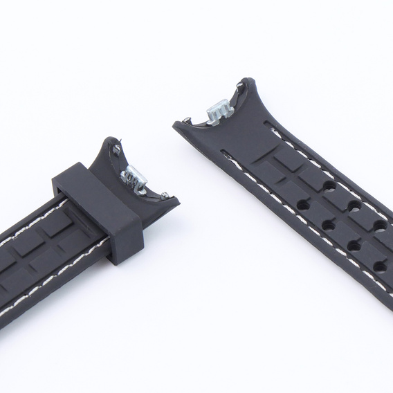 Pasek Silikonowy do Xiaomi Smart Band 10 / 9 / 8, Czarny / Szary