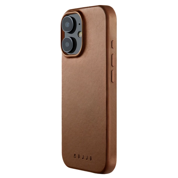 Etui Mujjo Skórzane do iPhone 16, MagSafe, brązowe