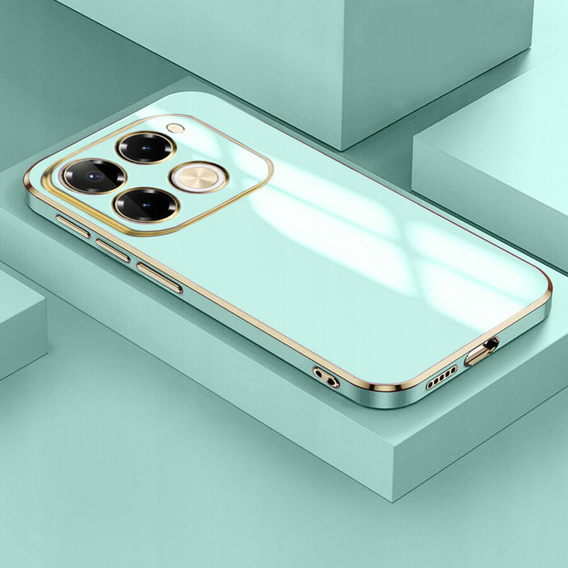 Etui do Infinix Note 40 Pro, Glamour CamShield, miętowe