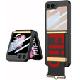 Etui do Samsung Galaxy Z Flip7 FE / Z Flip6, Strap Cover, czarne