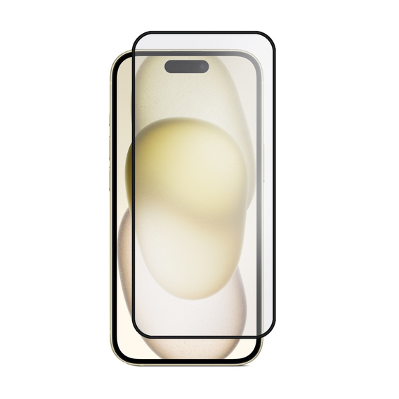 2x Szkło + szybka na aparat żółte do iPhone 15 Plus, ERBORD Hartowane 3D