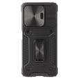 Etui pancerne do Xiaomi Redmi Note 13 5G, CamShield Slide, czarne + Szkło Hartowane 9H
