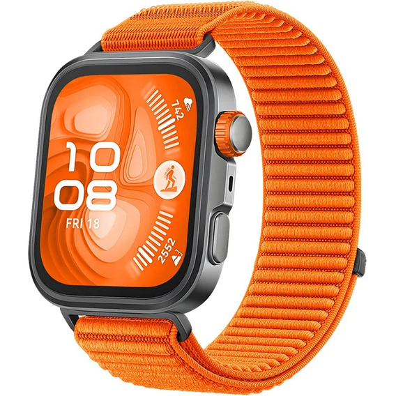 Pasek Nylonowy do Huawei Watch Fit 4 / 4 Pro / 3, Pomarańczowy