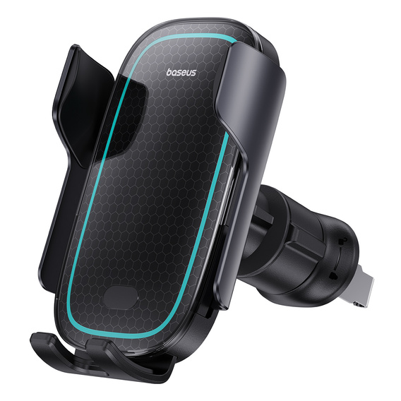Baseus Milky Way Pro – uchwyt samochodowy z bezprzewodowym ładowaniem 15 W - czarny