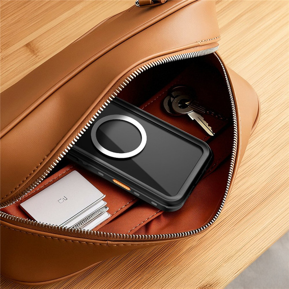 Etui Wodoodporne IP68 do iPhone 17 Pro Max, SHELLBOX MagSafe, czarne