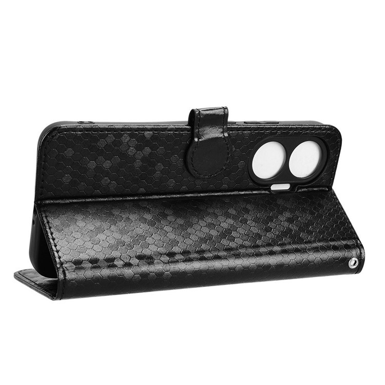 Etui Wallet Rhombus do Xiaomi Poco F7 z wycięciami na aparat i porty