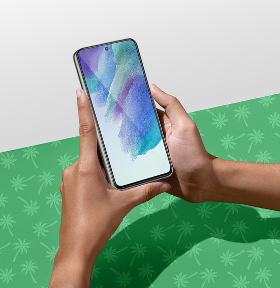 Szkło hartowane 5D Full Glue Smart Palm do Samsung Galaxy S21 FE