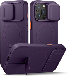 Etui do iPhone 15 Pro, Suritch Shockproof, do MagSafe, fioletowe