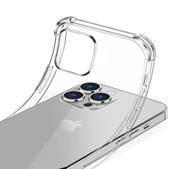 Etui do iPhone 16 Pro Max, Erbord Dropproof, przezroczyste + Szkło