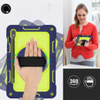 Etui do Samsung Galaxy Tab S9, Pancerne Ochronne, Niebieskie / Żółte