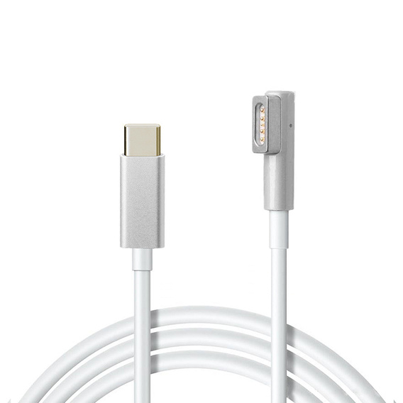 Kabel ładujący USB Type-C do Magsafe (Kształt L) do MacBook Pro / Air, Srebrny