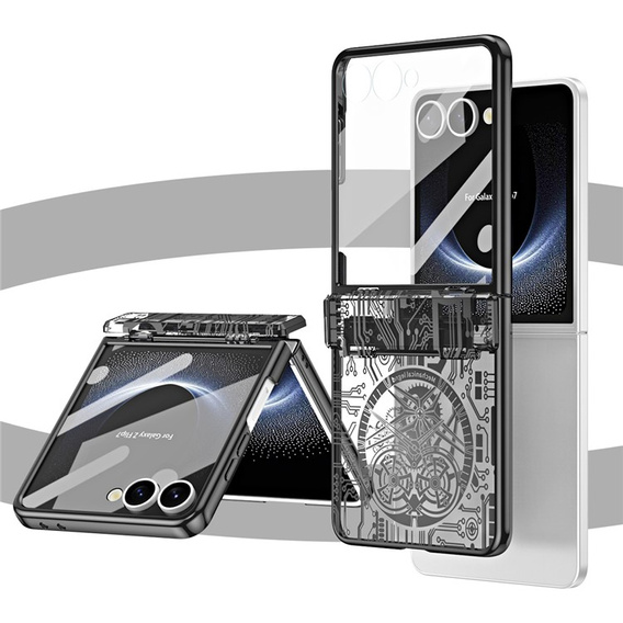 Etui do Samsung Galaxy Z Flip7 5G, Mechanical Legend, czarne