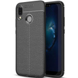 Czarne Etui Football Grain TPU Case do Huawei P20 Lite