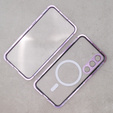 Etui Magnetic Dual Glass MagSafe do Samsung Galaxy S23+ Plus, fioletowe