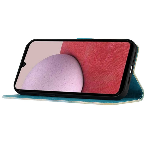 Etui z Klapką do Samsung Galaxy A25 5G , Light Spots Decor, Owl + szkło 9H