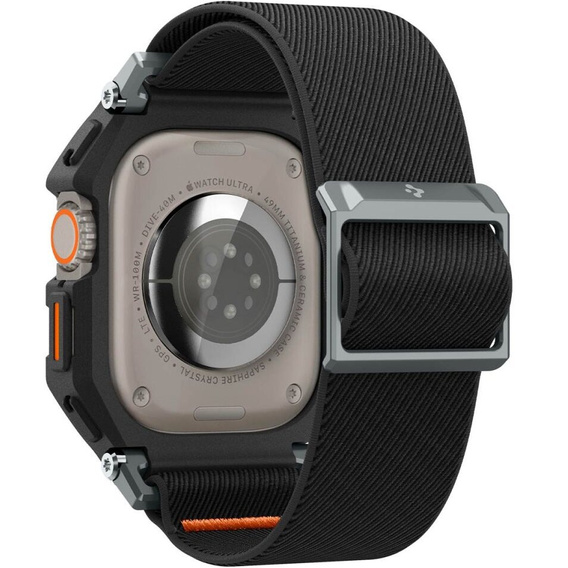 Pasek z etui Spigen do Apple Watch Ultra 1/2/3 49mm, Lite Fit Pro, Czarny