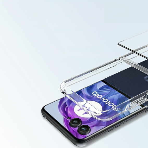 Etui TPU + Akrylowe do Motorola Razr 60 Ultra 5G, przezroczyste