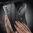Etui do Samsung Galaxy S23, Magnetic Dual Glass, srebrne