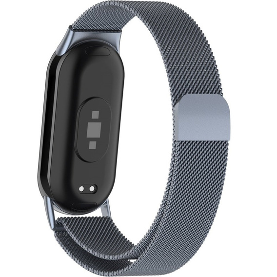 Bransoleta Milanese do Xiaomi Smart Band 10 / 9 / 8, Szary