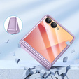 Etui do Samsung Galaxy Z Flip7 5G, PC Case, ze szkłem, fioletowe
