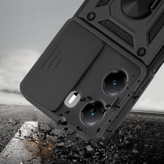 Etui pancerne do Xiaomi Poco X7 Pro 5G, CamShield Slide, czarne