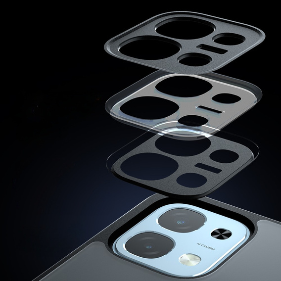 Etui do Oppo A6 Pro 5G, Fusion Hybrid, przezroczyste z czarną ramką