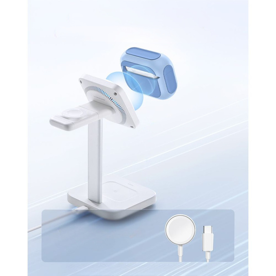 ESR Etui na słuchawki Airpods Pro 3, Orbit Halolock MagSafe, powder blue