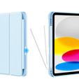 Etui do iPad 10.9" 2022 (10 gen.) / iPad 11" 2025 A16 (11 gen.), Smart Pencil, z miejscem na rysik, niebieskie