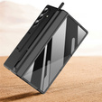 Etui do Samsung Galaxy Z Fold7 5G, z podstawką, szkłem i rysikiem - czarne