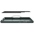 Etui Spigen do Samsung Galaxy S25 Ultra, Thin Fit Mag, zielone + Szkło hartowane 9H