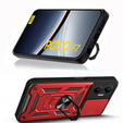 Etui pancerne do Xiaomi Poco F7, CamShield Slide, czerwone