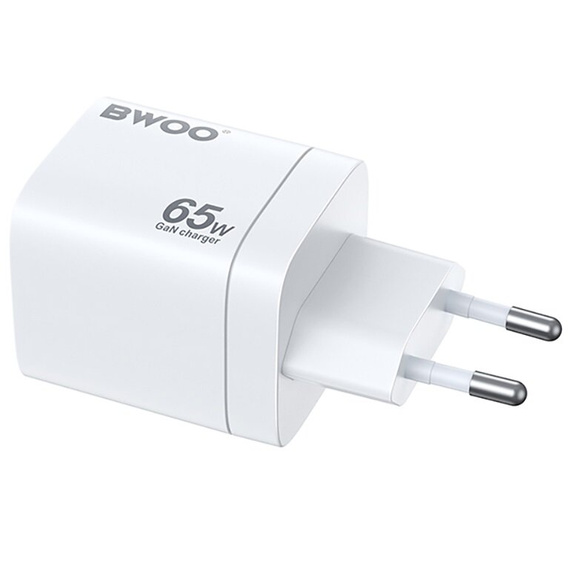 Ładowarka sieciowa BWOO CDA147 65W GaN, 2xUSB-C 1x USB-A + Kabel USB-C 1M