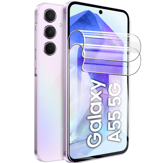 2x Folia Hydrożelowa do Samsung Galaxy A55 5G, ERBORD Hydrogel Foil