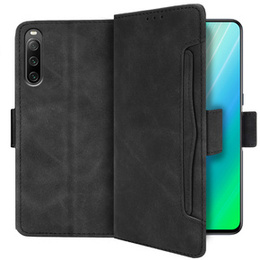 Etui z klapką do Sony Xperia 10 IV, Card Slot, czarne