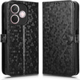 Etui z klapką do Oppo A5 Pro 5G, Wallet Rhombus, czarne