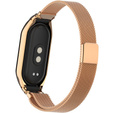 Pasek Bransoleta Milanese do Xiaomi Smart Band 10 / 9 / 8, Różowe złoto