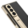 Etui GKK do Samsung Galaxy Z Fold7 5G ze szkłem i podstawką – czarno-złote