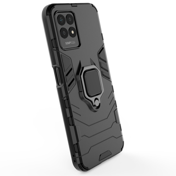 Etui do Realme 8i, Kickstand Ring, czarne