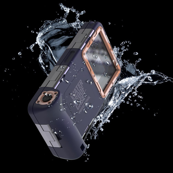 SHELLBOX I Uniwersalne Etui Wodoodporne na telefon, Dark Blue/Grey
