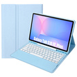 Etui z klawiaturą Bluetooth i touchpadem do Samsung Galaxy Tab S10 FE+ Plus X620/X626B – niebieskie