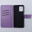 Etui z klapką do Motorola Moto G54 5G, Butterfly, fioletowe