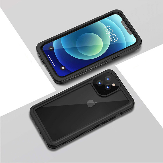 Etui Wodoodporne IP68 do iPhone 11 Pro Max, czarne