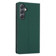 Etui z klapką do Samsung Galaxy A54 5G, Litchi Skin Grain, zielone