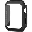 2w1 Etui + Szkło Hartowane do Apple Watch 4/5/6/SE 40MM, Czarne
