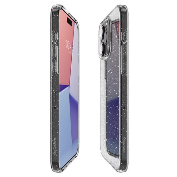 Etui Spigen do iPhone 15 Pro, Liquid Crystal Glitter, Przezroczyste / Brokatowe