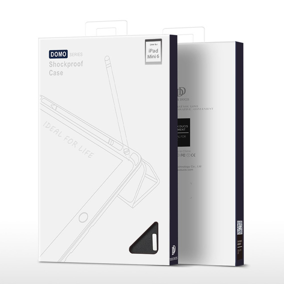 Etui do iPad mini 8.3" 2021 (6 gen.) / iPad mini 8.3" 2024 (7 gen.), Dux Ducis Domo, czarne
