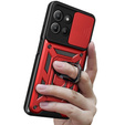 Etui pancerne do Motorola Moto G15 / Motorola Moto G15 Power, CamShield Slide, czerwone