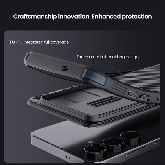 Etui Nillkin do Samsung Galaxy S25 FE, CamShield Pro MagSafe, czarne