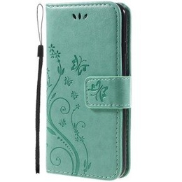 Etui z klapką do iPhone 7/8/SE 2020/SE 2022, Butterfly, zielone
