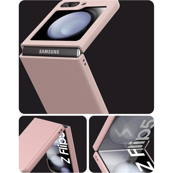 Etui PC Case do Samsung Galaxy Z Flip5 5G, różowe